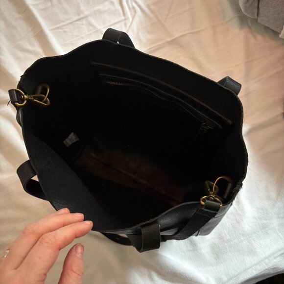 Madewell Medium Transport Tote Leather Black - Picture 4 of 6